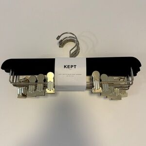 KEPT WOOD PANT HANGER, SET OF 5, NWT